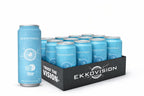 Ekkovision Energy Drink, Citrus Frost, Caffeine Free, Coconut Water, L Theanine, Alpha Gpc & L Tyrosine For Balanced Energy, Electrolytes & Smooth Hydration, 16 Fl Oz Can, 12 Pack