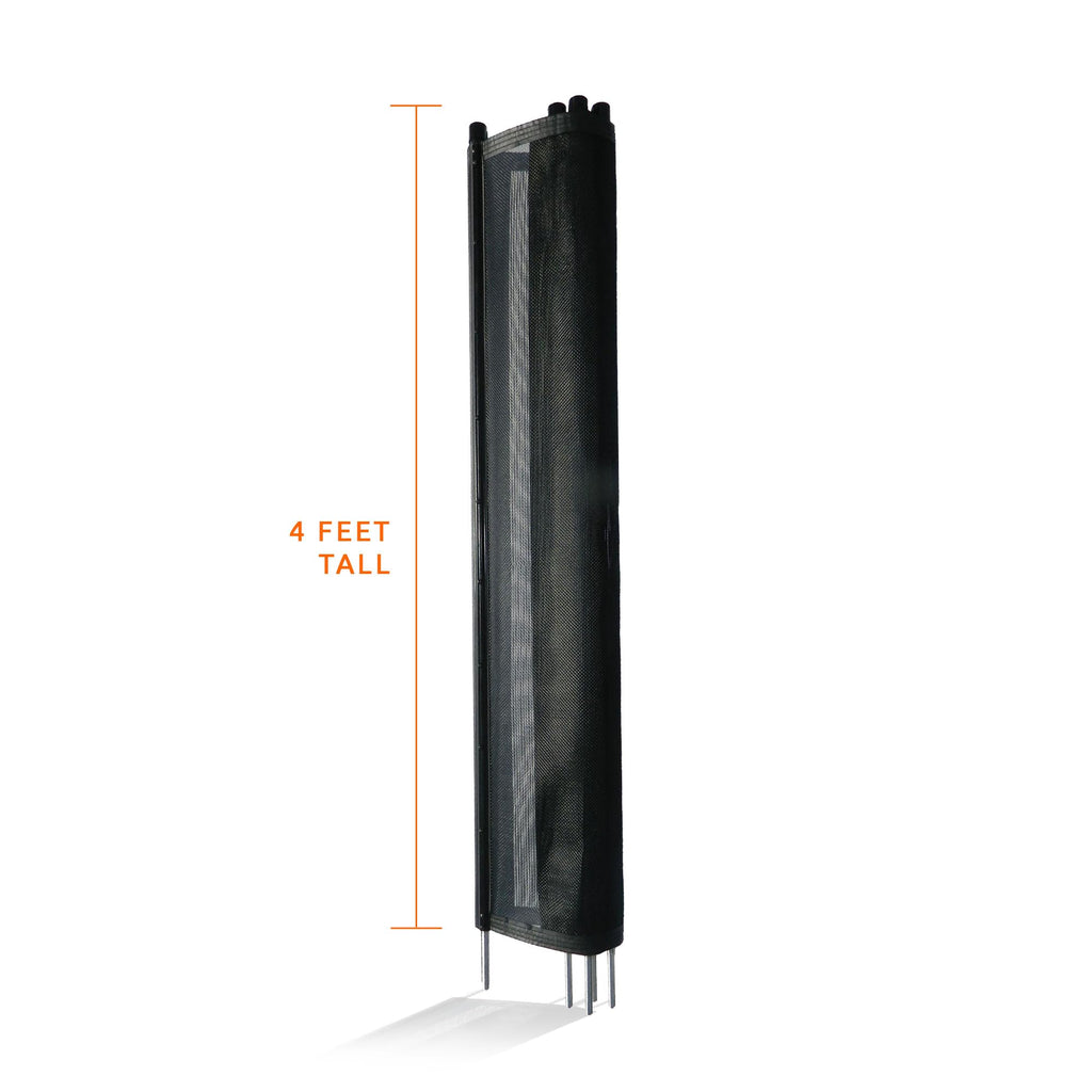 Pool Fence DIY by Life Saver Fencing Section Kit, 4 x 12-Feet, Black