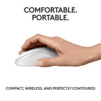 Logitech M240 Compact Silent Bluetooth Wireless Mouse - Off White