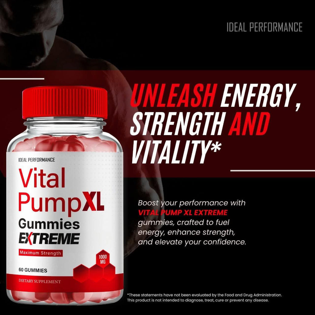 Vital PumpXL Gummies, Official Vital Pump XL Gummies for Men - Maximum Strength Performance, All Natural Support Overall Health & Wellness, VitalPumpXL Advanced Formula Gummy Reviews (2 Pack)