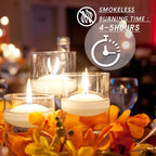 48 Pack Floating Candles for Centerpieces, 2 Inch Small Floating Candles for Holiday, Weddings, Parties, Special Occasions and Christmas Home Decorations