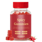 Ambelny Spicy Gummies, Intimacy Gummy with Muira Puama, Chili Pepper, Maca & Epimedium for Promote Hormone Balance, Vegan, Peach Flavor (60 Count/Bottle)