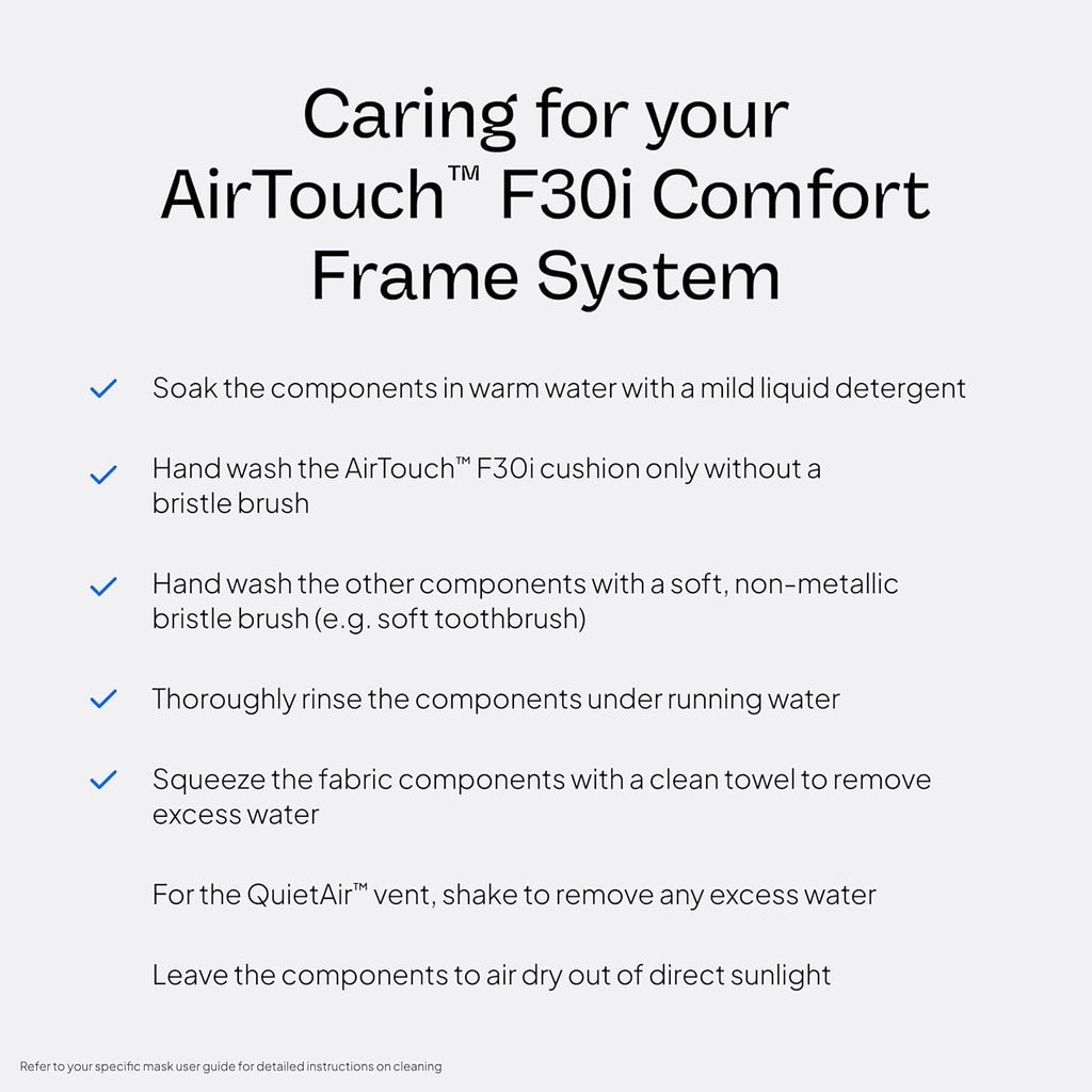 Resmed AirTouch F30i Comfort Frame System Without Headgear - Medium Cushion/Large Frame