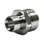 ENCMY 1/2 to 3/8 Water Line Adapter, Brass Compression reducer faucet fitting, 3/8 Male to 1/2 Male Water Hose Adapter for RV Kitchen, Pipe Connector with Teflon Tape and Filter gasket (4-Pack)