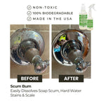 Speed Cleaning Scum Bum Non Toxic Hard Water Bathroom Cleaner Ready to Use