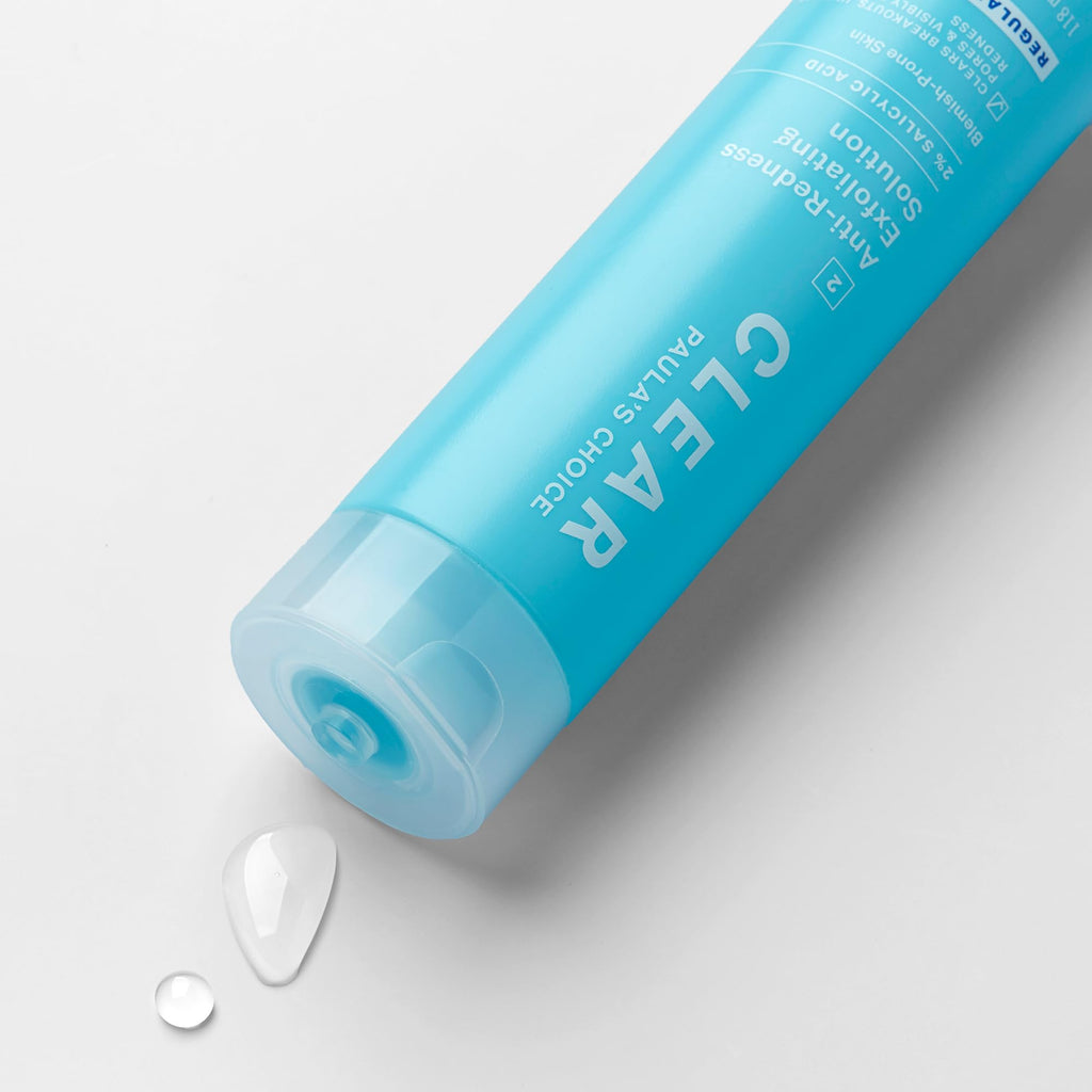 Paula's Choice CLEAR Anti-Redness Exfoliating Solution, 2% Salicylic Acid Liquid Exfoliant for Face, Face Exfoliant for Mild to Severe Acne & Breakouts, Blackhead-Prone Skin, Fragrance-Free