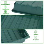 YoleShy 5 Packs Seed Starter Tray with Dome Reusable Plastic Plant Growing Trays with Humidity Domes Lids Thickened Sturdy for Seed Starting Germination Growing Seedling Propagation,14.5"x9"