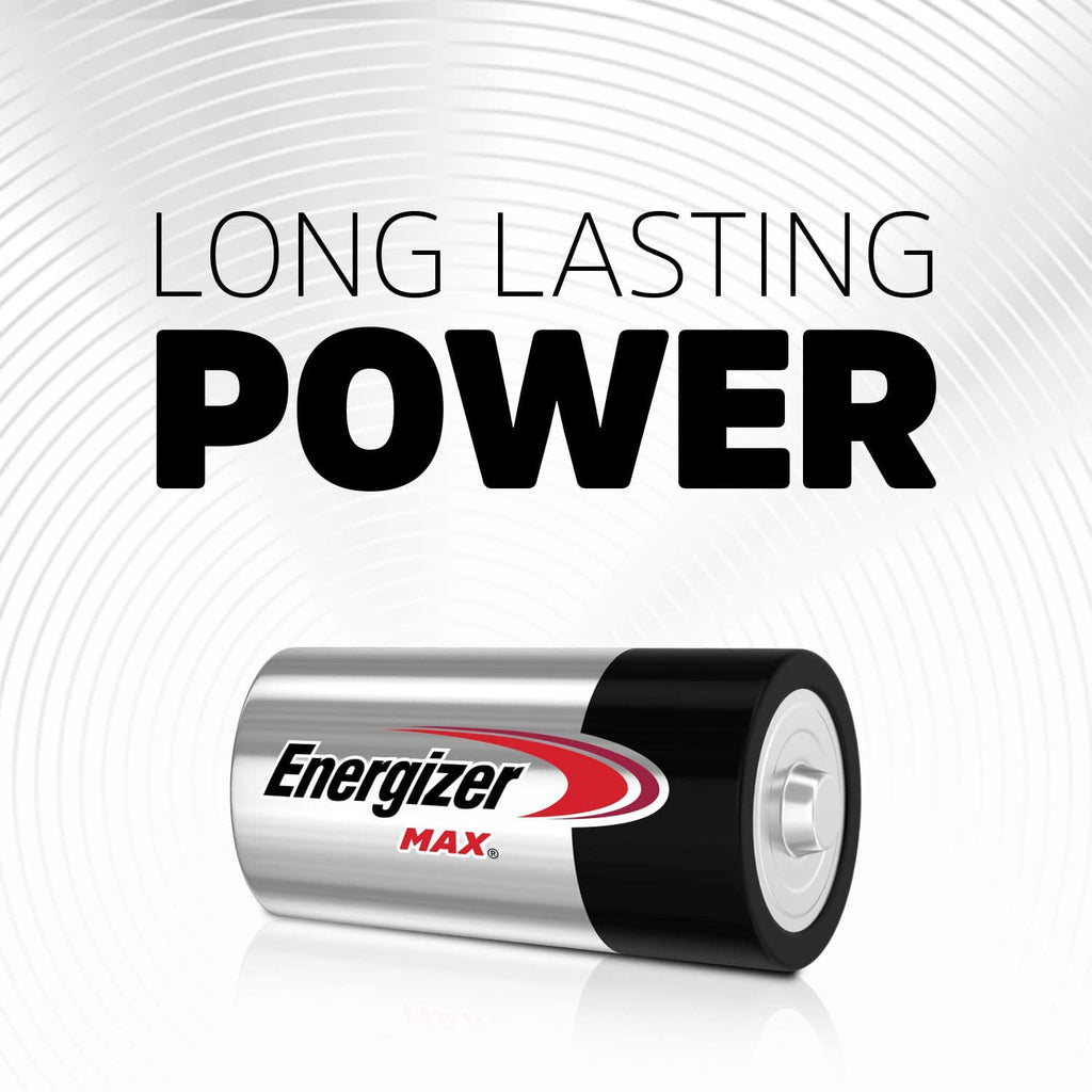 Energizer MAX C Batteries (48 Pack), C Cell Alkaline Batteries