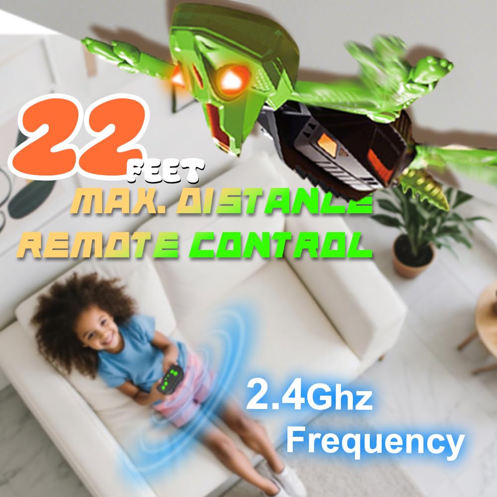 Zingelo Wall Climbing RC Chameleon Toy for Kids, Rechargeable Remote Control Lizard Toy with LED Eyes, Dual Mode Floor & Wall Driving, Halloween Christmas Birthday Gift for Boys Girls Ages 3+