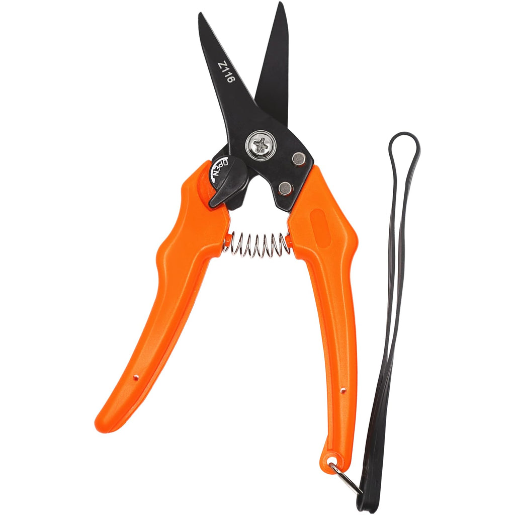 Zenport Z116 Hoof and Floral Trimming Shear with Twin-Blade, 7.5-Inch, for Goat, Sheep, Alpaca and More, Orange