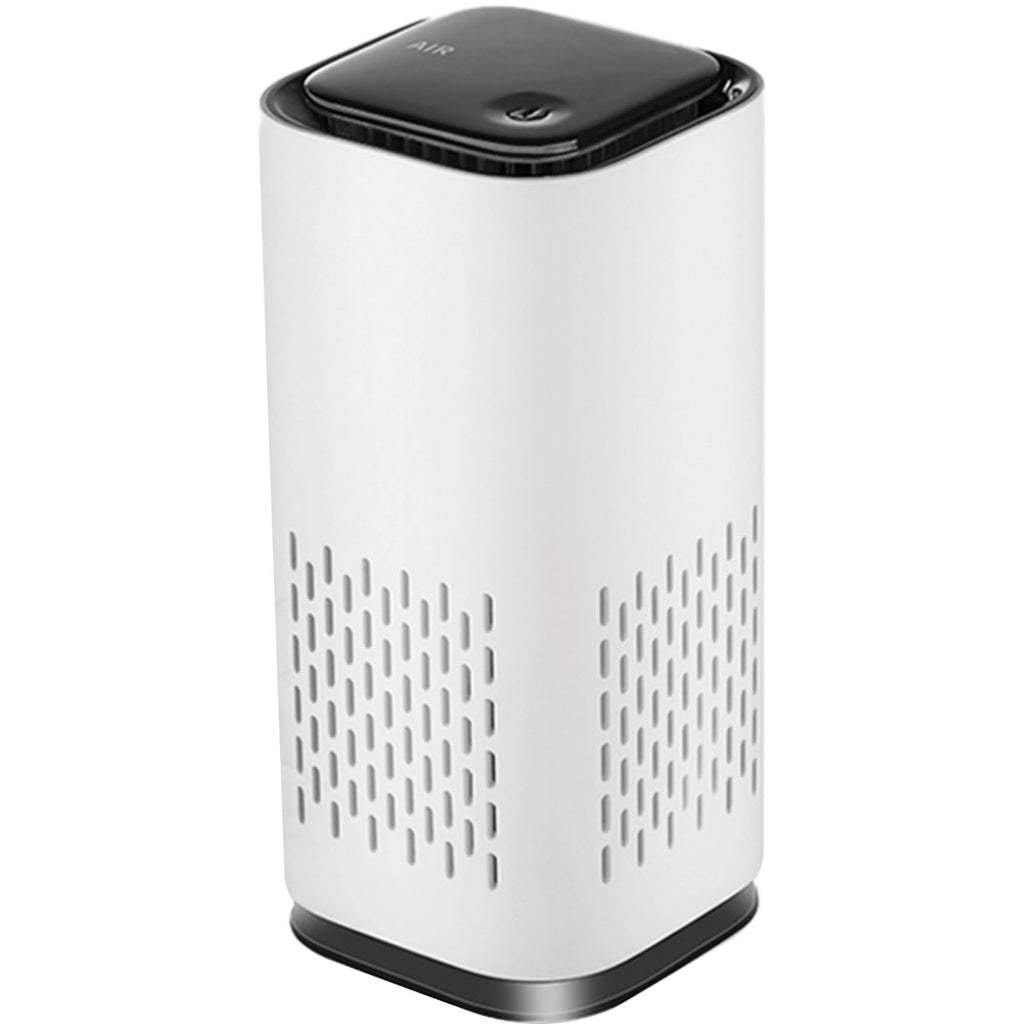 KIKI PURE A1 2021 Mini HEPA USB-C Powered Air Purifier. Ultra Portable (5.2in tall, 6.7 ounces), Ultra Quiet. for Travel, In-Car and Desktop (White)