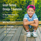 Nordic Naturals Nordic Omega-3 Gummies, Tangerine - 60 Gummies - 82 mg Total Omega-3s with EPA & DHA - Non-GMO - 30 Servings