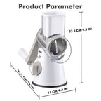 Geedel Rotary Cheese Grater Hand Crank, Cheese Shredder Vegetable Slicer