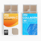 Veru Wellness Anti Aging Duo Lifestyle Patches Collagen C - Self Adhesive Time Release Topical Patch, 8-10 Hours (60 Day Supply)