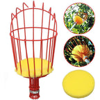Suwimut 2 Pack Fruit Picker Basket Head, Fruit Harvesting Tool for Gathering Apple Mango Orange Avocados Lemon Peach, Fruits Tree Grabber Tool with Foam Cushion to Prevent Bruising (Pole Not Included)