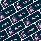 – Personalized Name Labels for Kids (120) – Waterproof & Durable Stickers for Clothing, School & Daycare Items - Space
