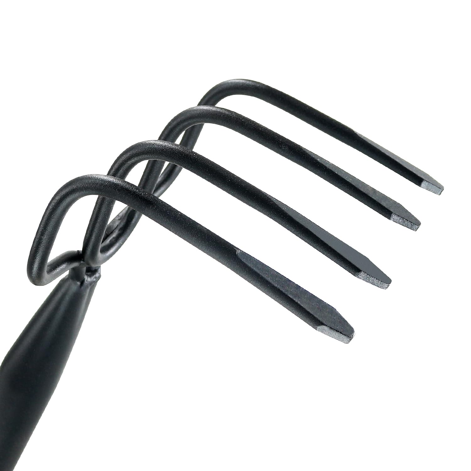 Colwelt 4 Tines Garden Cultivator Rake 59'', Hand Tiller Garden Tool with Sharp Forged Steel Head, 4 Tine Cultivators for Gardening with Long Handle, 4 Prong Rake for Digging Loosening Weeding
