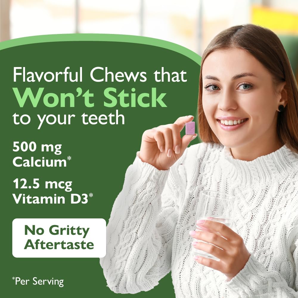 Celebrate Vitamins Bariatric 500mg Calcium Citrate Soft Chews with 500 IU Vitamin D3 – Essential for Gastric Bypass Patients & Bone Health - Sugar & Gluten Free, Chocolate (90 Chews)