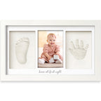 KeaBabies Baby Hand and Footprint Kit, Clay Keepsake Frame (Alpine White)