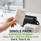 Individually Wrapped XXL Toilet Seat Covers Disposable Flushable for Travel (70 Pack), Full Coverage Paper Liners for Kids & Adults