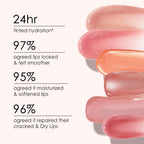 CATKIN Tinted Lip Balm Glitter Lip Stain Ultra Hydrating Lip Moistrurizer Lip Care with Vitamin E Nourishing For Cracked & Dry Lips 0.12 oz C15 Destiny - Wine Red