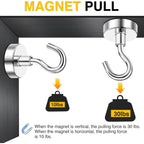 DIYMAG Magnetic Hooks 20pcs 30lbs+ Cruise Essentials 2026 Magnet Hook