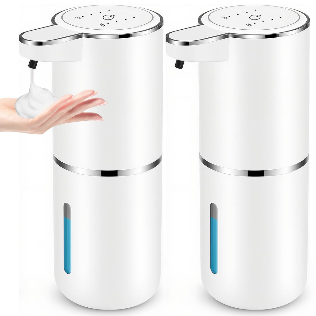 Automatic Soap Dispenser Touchless,Liquid Soap Dispenser with 4 Adjustable Levels,12.8oz USB Rechargeable and Wall Mounted,Smart Hand Soap Dispenser for Bathroom,Kitchen Sink,Dish Soap