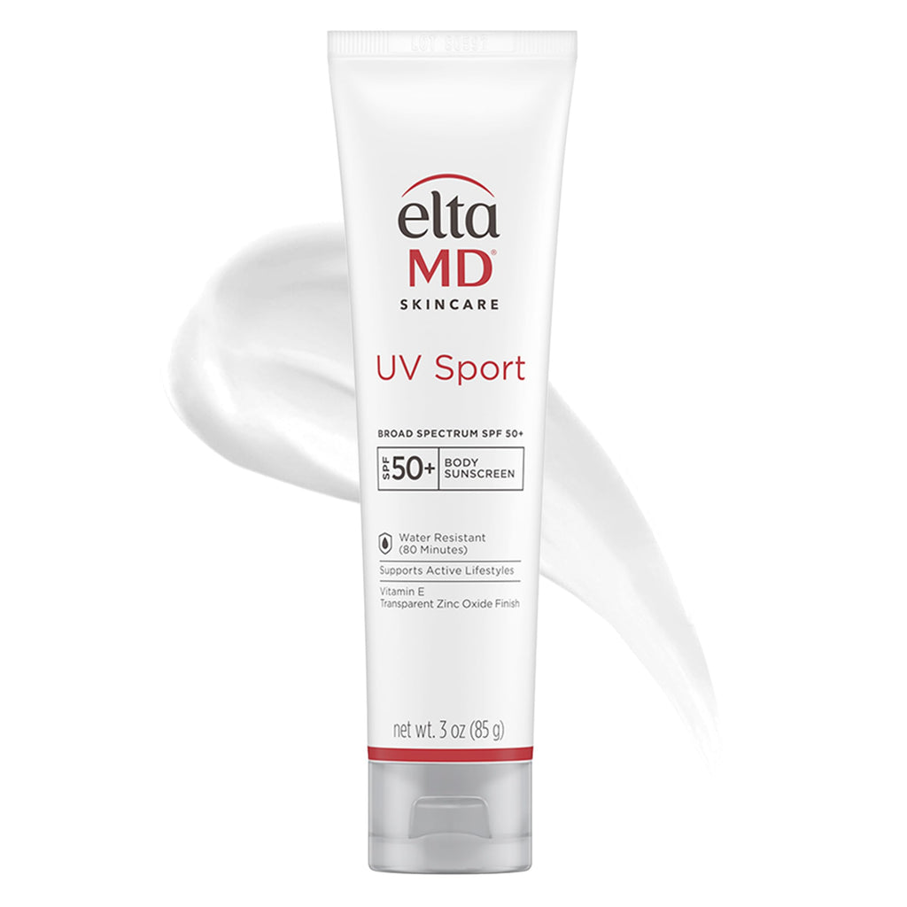 EltaMD UV Sport Sunscreen Lotion SPF 50 - Face and Body Sunscreen SPF 50, Water & Sweat Resistant, Zinc Oxide Formula for Active Lifestyles, 3 oz