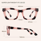 CCVOO 2.0 Reading Glasses for Women, Stylish Eyeglasses, Blue Light Readers for Women, Computer Eye Glasses, Cheaters