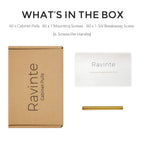 Ravinte 40 Pack 6 inch Cabinet Pulls Brushed Brass Stainless Steel Kitchen Drawer Pulls Cupboard Handles Cabinet Handles 3.75” Hole Center