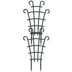 ZEAYEA 24 Pack Trellis for Potted Plants, Plastic Small Trellis for Pot, Mini Climbing Trellis Flower Pots Support for Potted Climbing Plants Vines