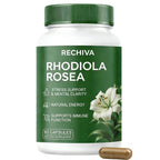 Restine Rhodiola Rosea Capsules 500mg - Non-GMO, Gluten-Free Formula - 60 Capsules