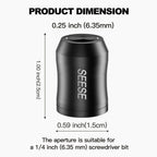 SEESE Strong Magnetic Screw Ring: 1/4 Inch/ 6.35 mm Universal Magnetic Screw Holder - Removable Magnetic Screwdriver Drill Bit Holder for Hex Screwdriver and Power Bits(2 Pcs)