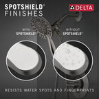 Delta Arvo 14 Series Brushed Nickel Shower Faucet Set with In2ition 2-in-1 Dual Shower Head with HandHeld Spray Combo, Valve Trim Kit, SpotShield Stainless 142840-SP-I (Valve Included)