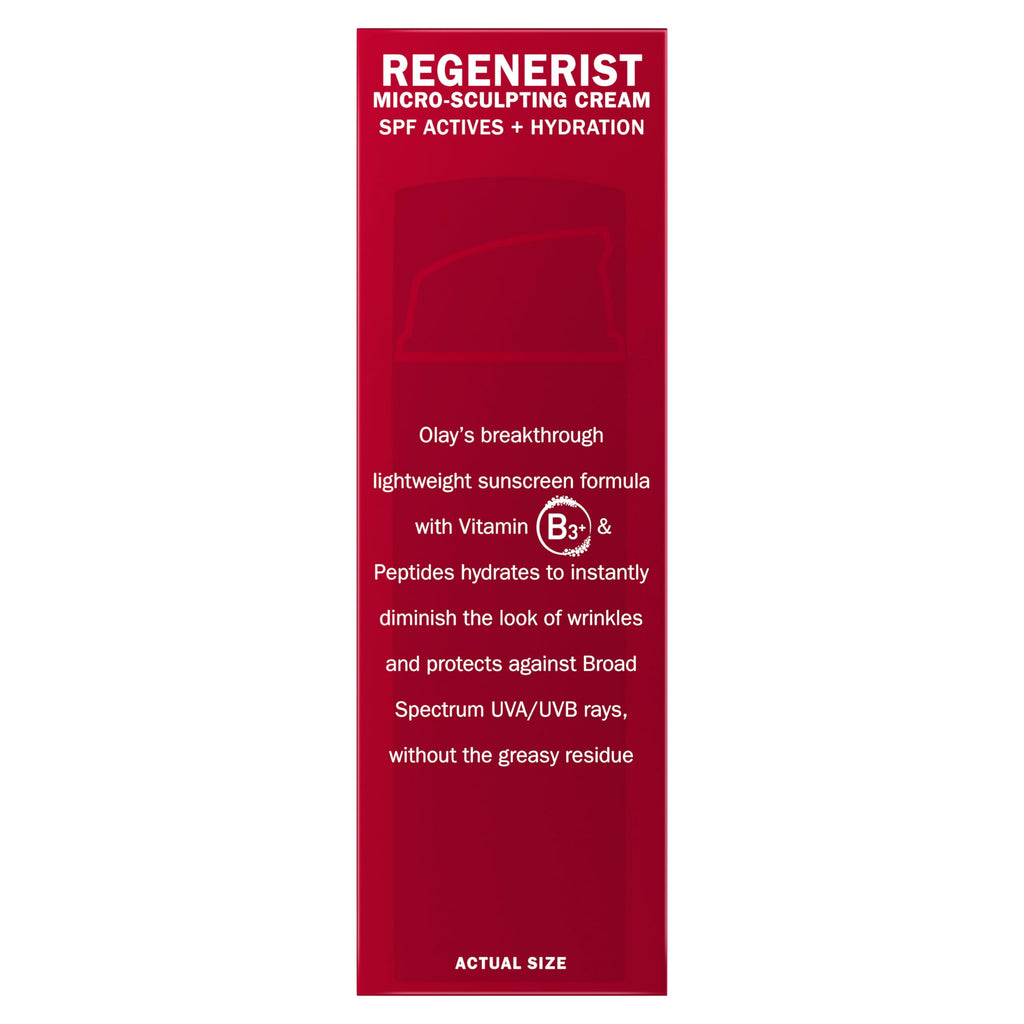 Face Moisturizer by Olay Regenerist Micro-Sculpting Cream Face Moisturizer with SPF 30 Broad Spectrum 1.7 oz