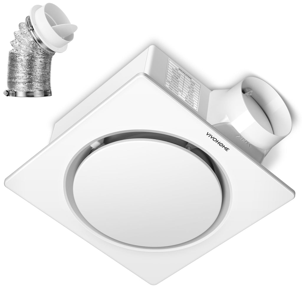 VIVOHOME AutoFlow Bathroom Exhaust Fan with Humidity Sensor 110CFM - Energy-Saving EC Motor,10.2-inch Ceiling Retrofit Bath Fan, No Attic Access Needed(Install Kit, 4-in Duct Included)