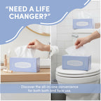 Septic Safe Tube Free Toilet Paper- 4-Ply, Quick-Dissolving, Biodegradable Tissue for RV, Campers & Marine Use- Mom-Approved Soft Toilet Paper for Kids, Seniors & Travel Adventures- 4 Boxes, 320 Wipes