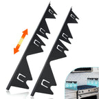 Stove Gap Covers Stainless Steel, 2 Pack Stove Gap Filler Easy Retractable Length 13.8" to 27.5", Width 0.79" Stove Gap Guards Range Trim Kit, Heat Resistant Guard Between Stove Top & Counter