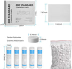 HAPPY CHEERS 500 Pieces Disposable Compressed Towels, Compact Travel Coin Tissue Soft Compress Tissues Pills for Outdoors Travel Camping and Beauty Salon
