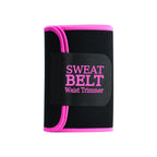 AMZBOSS Waist Trainer for Women Lower Belly Fat, Waist Sweat Band for Women, Belly Band Sweat Belt, Stomach Wrap, Body Shaper, Great Gym Accessories for Sauna, Working Out, Fitness, Medium Black/Pink