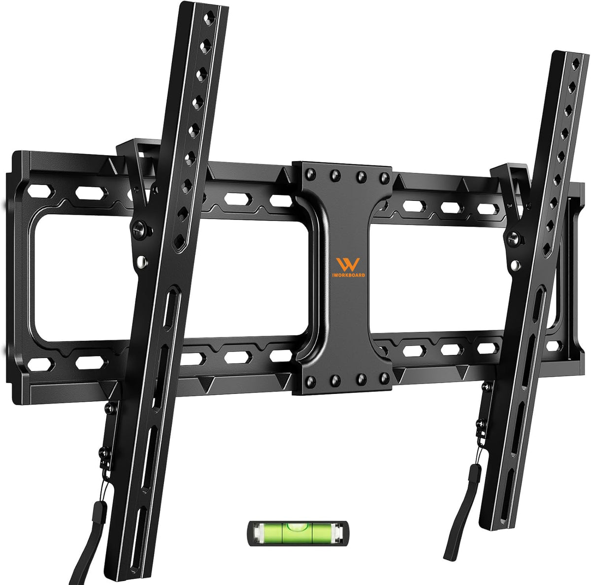 IWORKBOARD 55 65 75 85 inch Tilting TV Wall Mount for 32-90 '' TVs, Low Profile TV Mount Bracket, Safe Lock & Quick Release,Max VESA 600x400mm, 24 inch Studs,132 lbs, Fit Most 55+ 75+ 85+ 86 TVs