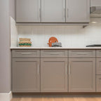 Ravinte 10 Pack | 7.38'' Cabinet Pulls Brushed Nickel Stainless Steel Kitchen Cupboard Handles Cabinet Handles 7.38”Length, 5” Hole Center