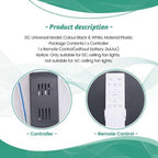 uaelua Universal Ceiling Fan Remote Control Kit Replacement, 6-Speed & Timing, Remote Replacement for 24V DC Ceiling Fan Light