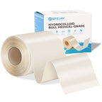 Hydrocolloid Bandages for Wound Care, Medical-Grade Hydrocolloid Roll with Self-Adhesive, Ultra Absorbent, Flexible & Waterproof, Cut-to-Size First Aid Kit Essential (2in*4.8ft)