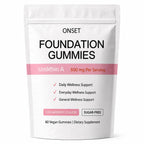 ONSET Foundation Gummies, Strawberry Flavored, 60 Gummies