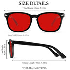 CHEERS DEVICES Reading Glasses for Men Gaming, Computer Eye Glasses with Red Lens, Blue Light Readers for Men Women- 1 Pair (1.5)