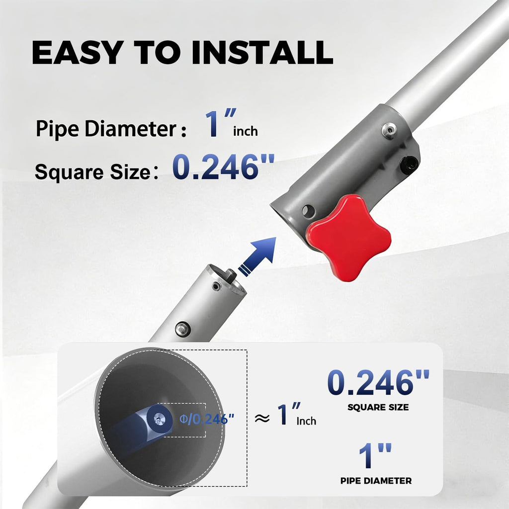 Upgraded Edger Lawn Tool 9" 2T Cutting Blade Lawn Edger Attachment up to 2.2" Depth Adjustable Widely Compatible