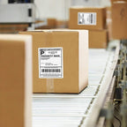 Immuson 4000 Fanfold 4 x 6 Direct Thermal Shipping Labels with Perforations, Permanent Adhesive, White Mailing Labels for Thermal Printer… (4000 Labels)