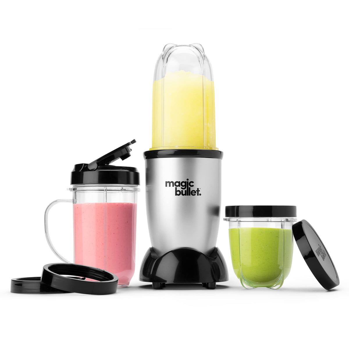 magic bullet® Personal Blender, 22 oz Cup, 250 Watt, Silver, MBR-1101