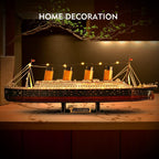 CubicFun Titanic 3D Model Ship Puzzle with LED Lights, 266 Pieces, 88 cm